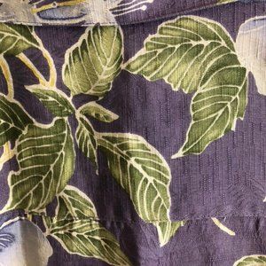 Tommy Bahama Tops - 100% silk Hawaii purple with blue flowers size L Tommy Bahama Tops - 100% silk Hawaii purple with blue flowers size L